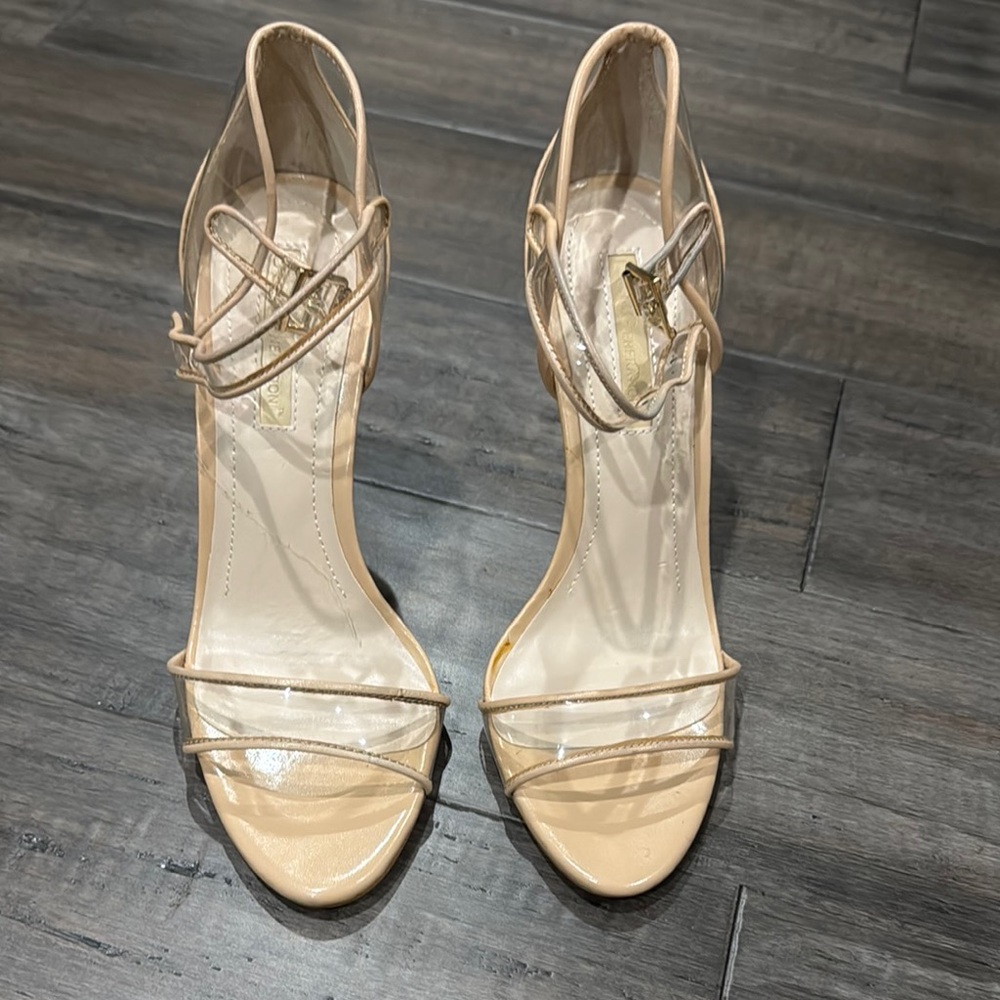 Elegant Nude Strappy Heels